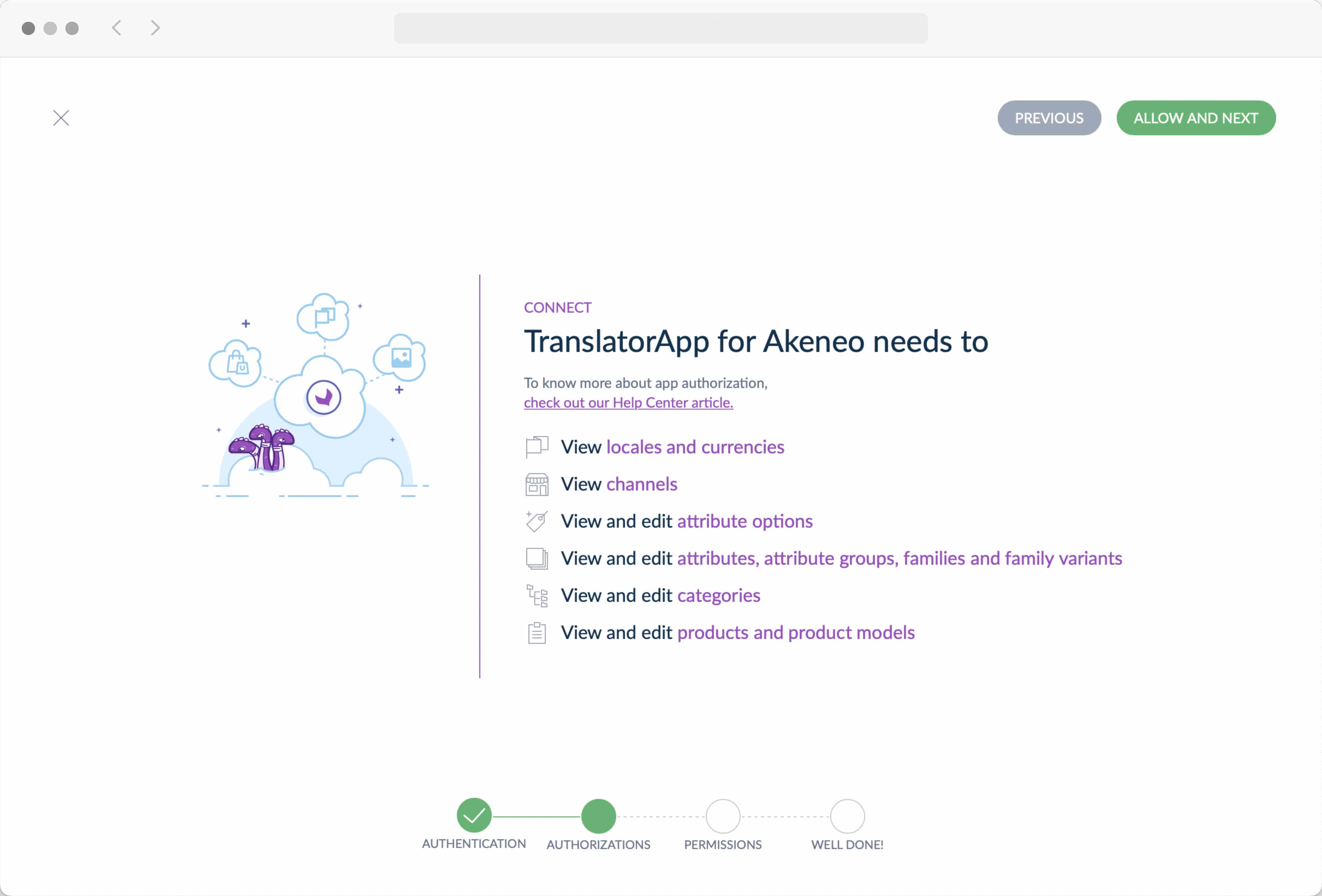 Confirm permission scopes