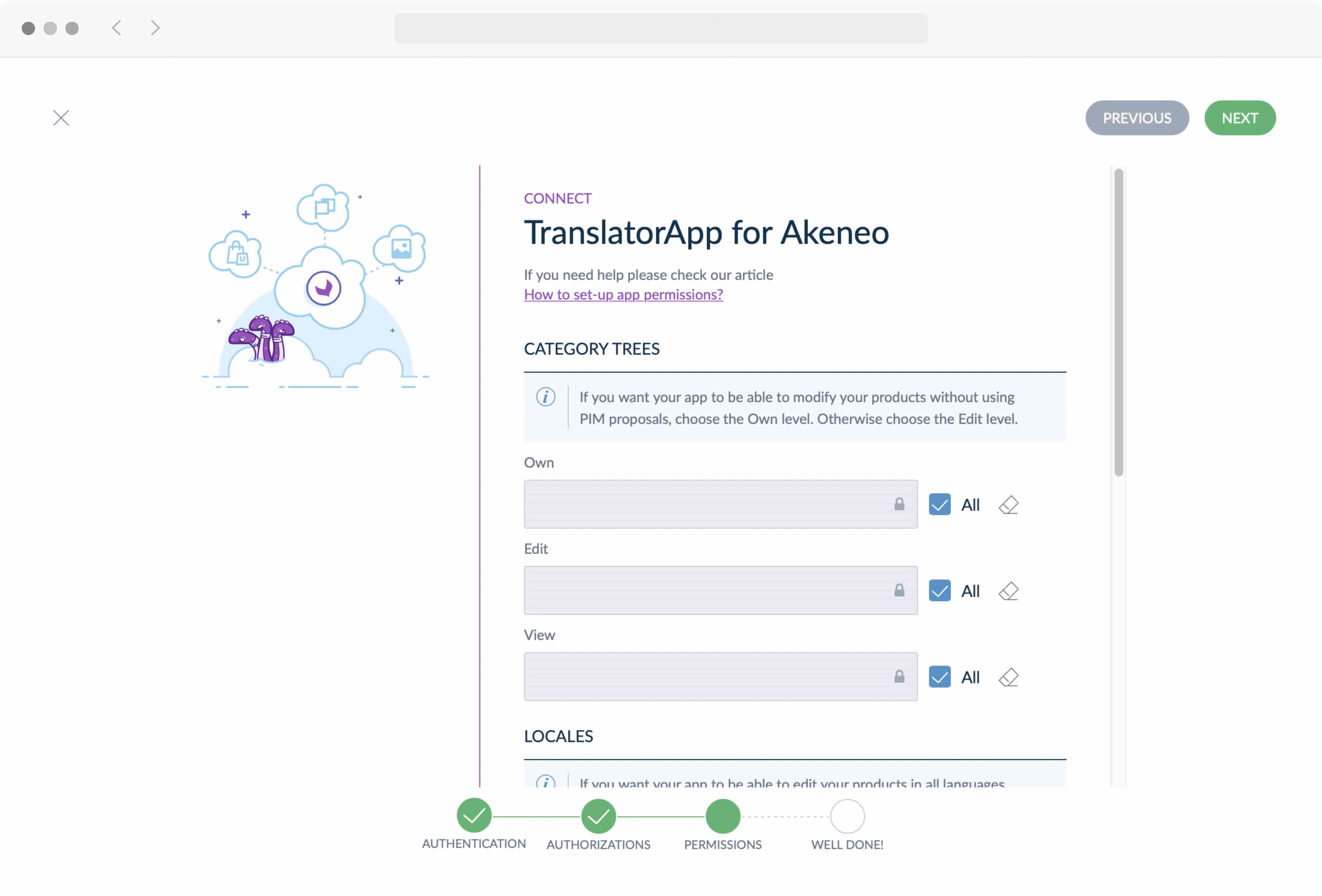 Category tree permissions