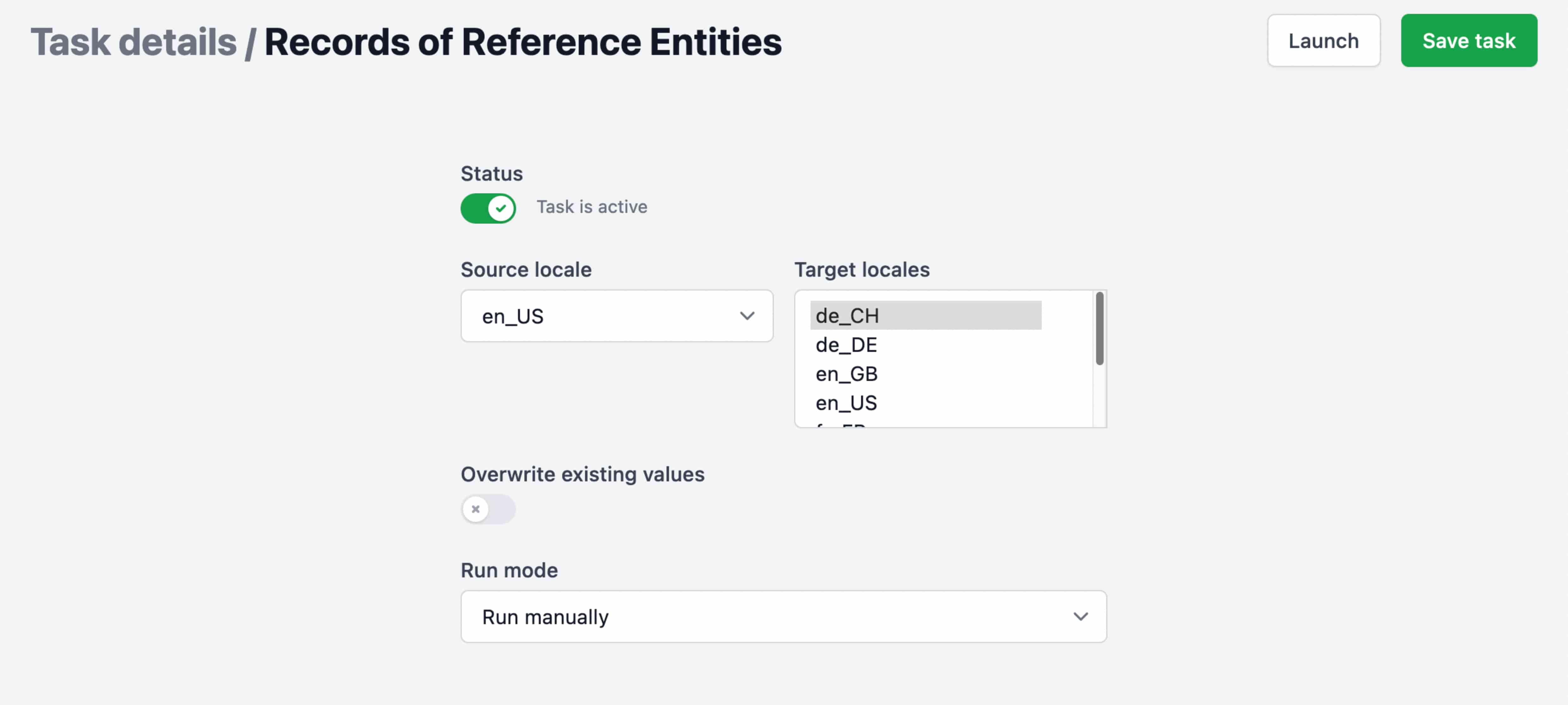 Reference entity records
